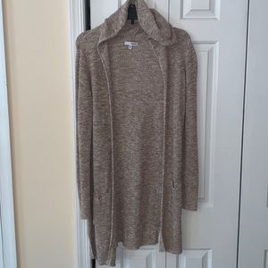Beige Sonoma cardigan hooded with pockets